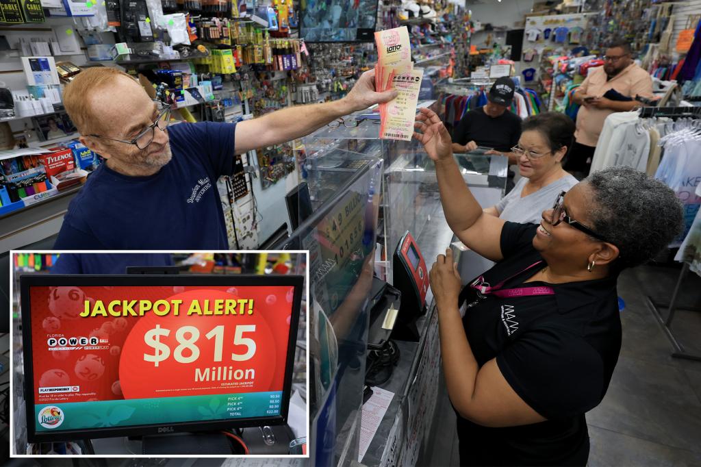 Powerball jackpot skyrockets to a life-changing $815M ahead of Wednesday’s drawing — 7th-largest in game’s history