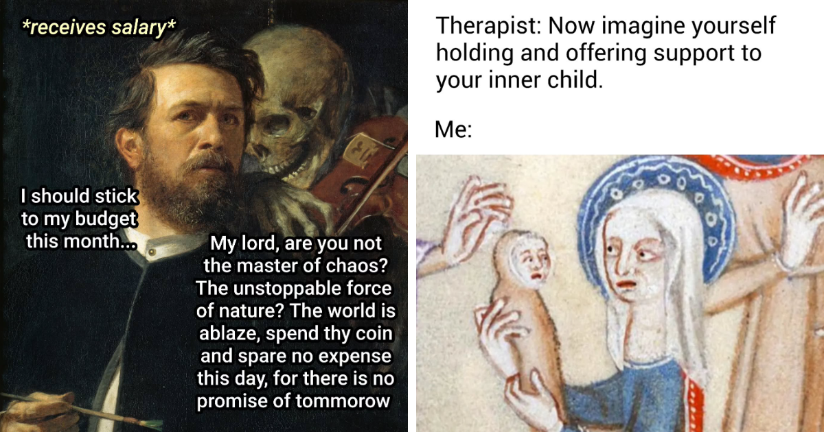50 Paintings Perfectly Suited For Memes, Courtesy Of “Art Memes Central” (New Pics)