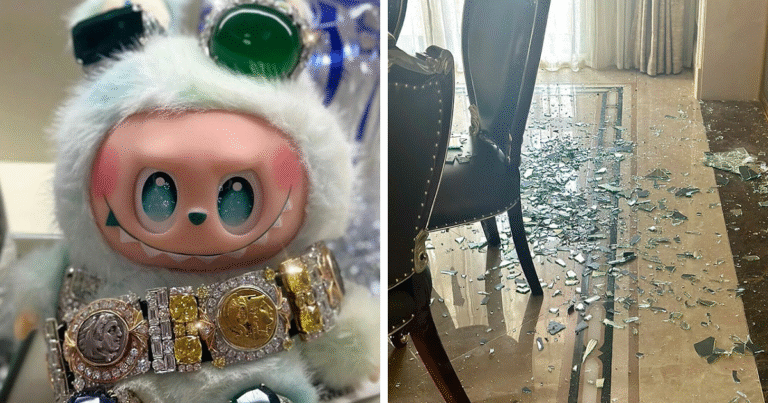 Angry Boy Breaks Expensive Glass Ceiling And Chandelier Over A Labubu Doll