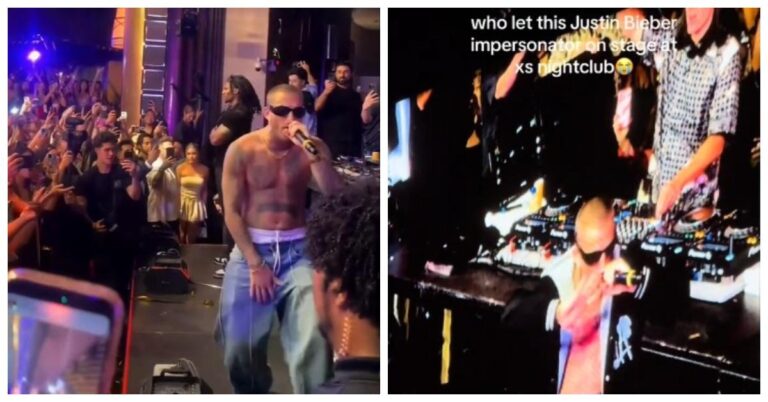 Justin Bieber Impersonator Takes Stage at Vegas Nightclub XS — "That's 'Bustin Jieber!'"