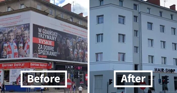 Poland Is Removing Flashy Banners And Ads, And The “Cleanse” Looks So Good (30 Before & After Pics)