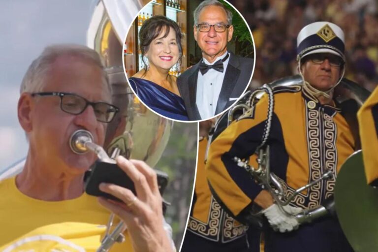 Retired Louisiana accountant Kent Broussard, 66, fulfills lifelong dream of joining LSU marching band