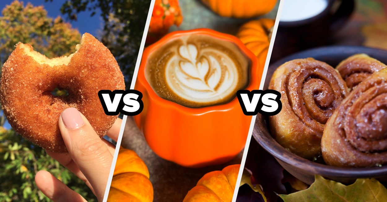 Let's settle the superior fall flavor debate once and for all: pumpkin spice, apple cider, or maple cinnamon?