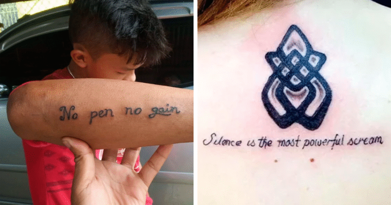 “R.I.P. Grandma”: 81 Tattoo Fails So Bad, They Deserve Their Own Warning Label