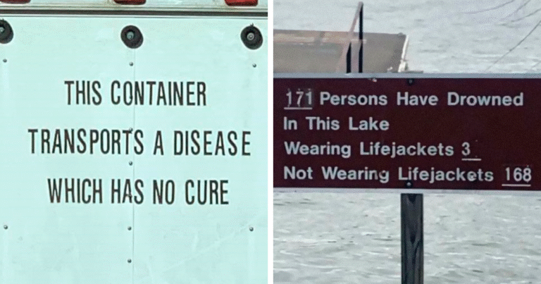49 Of The Scariest Signs Spotted Around The World You’d Probably Want To Be As Far Away As Possible From