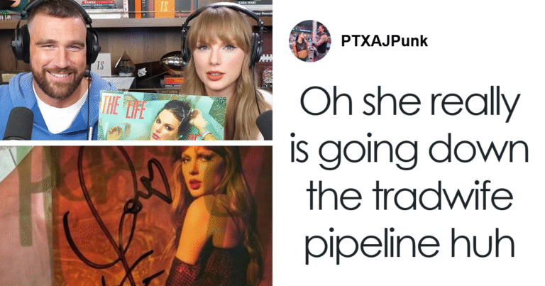 “Tradwife”: Taylor Swift Fans Furious After Travis Kelce Autographed Her Albums